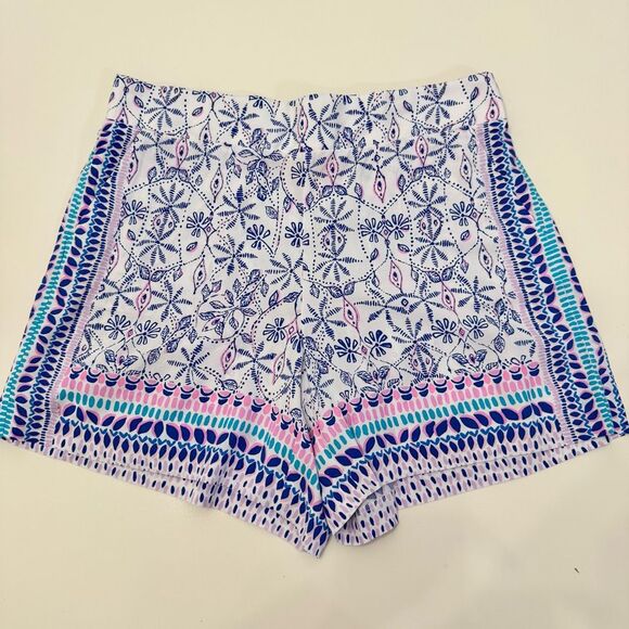 Lilly Pulitzer Pants - Lilly Pulitzer Blue and Pink Patterned Athletic Shorts